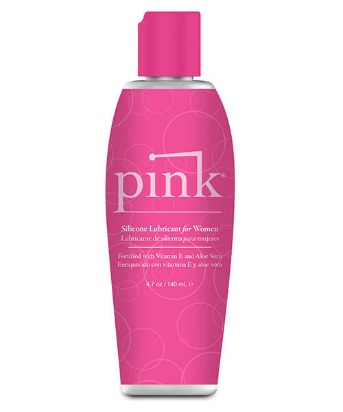 Pink Silicone Lube - 4.7 oz Flip Top Bottle