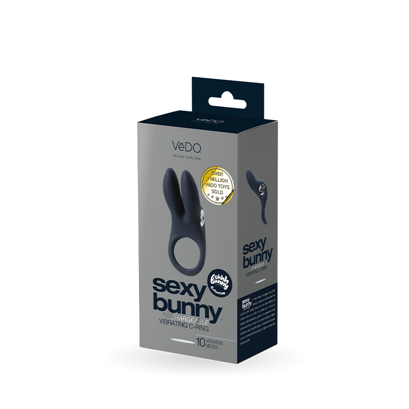 Vedo Sexy Bunny Recharge Ring Blk Pearl