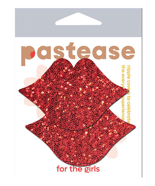 Pastease Glitter Lips - Red O/S