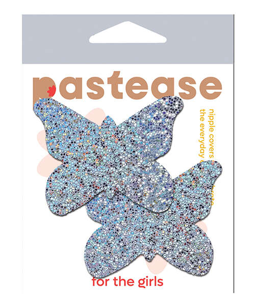 Pastease Premium Glitter Butterfly - Silver O/S