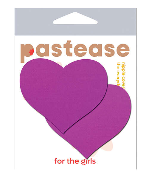 Pastease Basic Heart Black Light Reactive - Neon Purple O/S