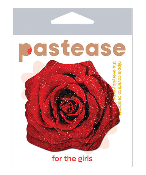 Pastease Glitter Velvet Blooming Rose - Red O/S