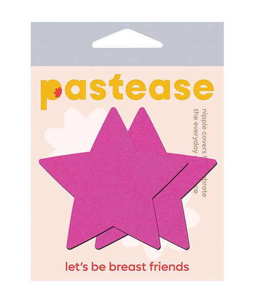 Pastease Basic Star Black Light Reactive - Neon Pink O/S