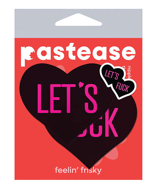 Pastease Let's Fuck Hearts - Black O/S
