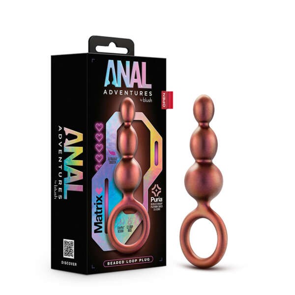 Anal Adventures Matrix BeadLoopPlug Cop
