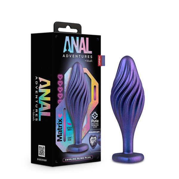 Anal Adventures Matrix SwirlBlingPlg Sap