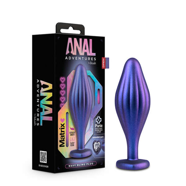 Anal Adventures Matrix WavyBlingPlug Sap