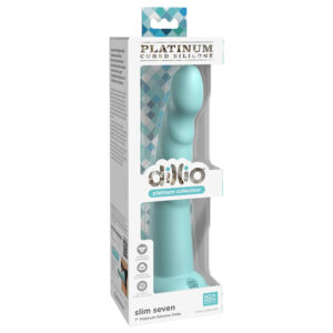 Dillio Platinum Slim Seven Dildo Teal