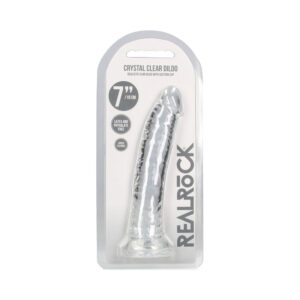 RealRock CC Slim 7in Dildo Clear