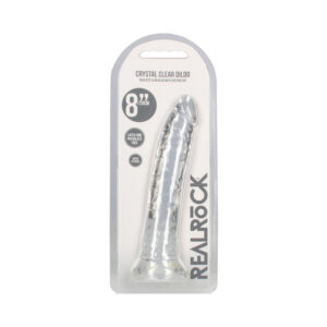 RealRock CC Slim 8in Dildo Clear