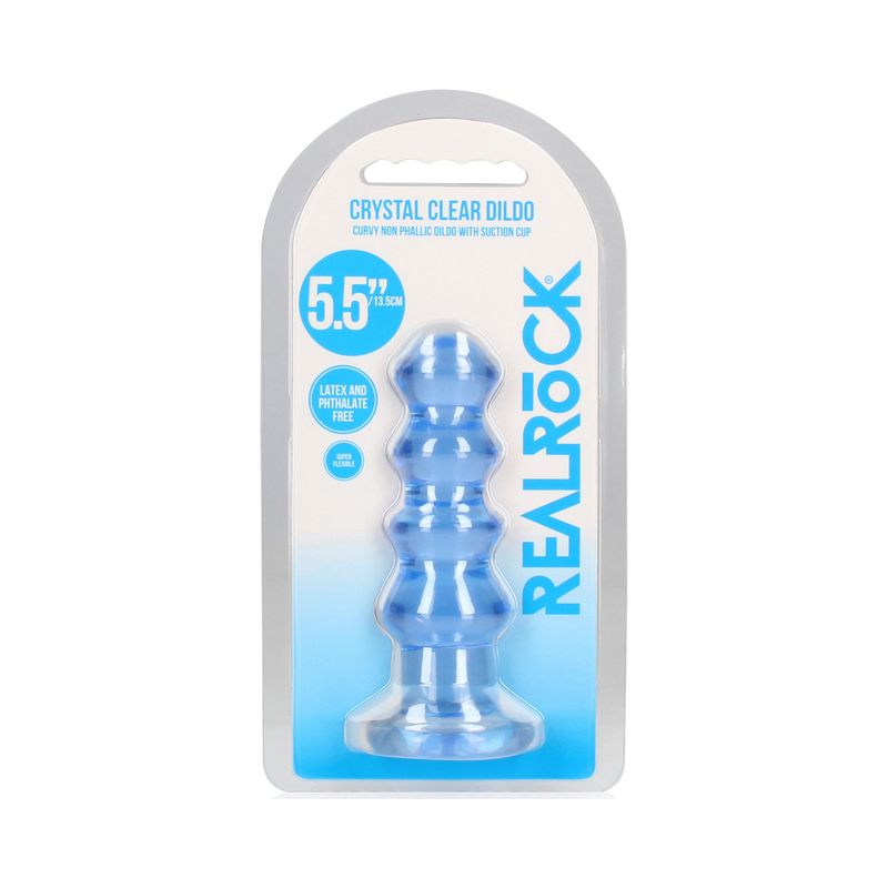 RealRock CC Curvy 5.5in Dildo/Plug Blue