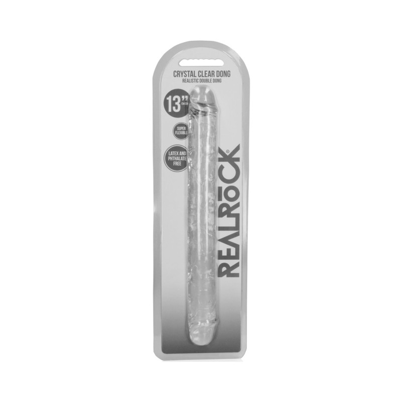 RealRock CC Double Dong 13in Dildo Clear