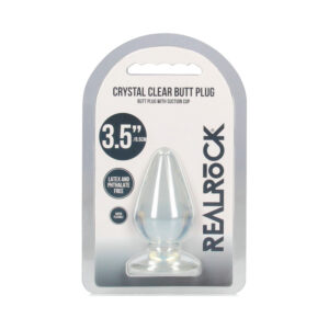 RealRock CC 3.5in Anal Plug Clear