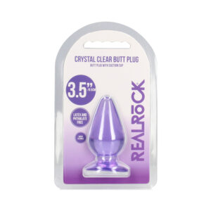 RealRock CC 3.5in Anal Plug Purple