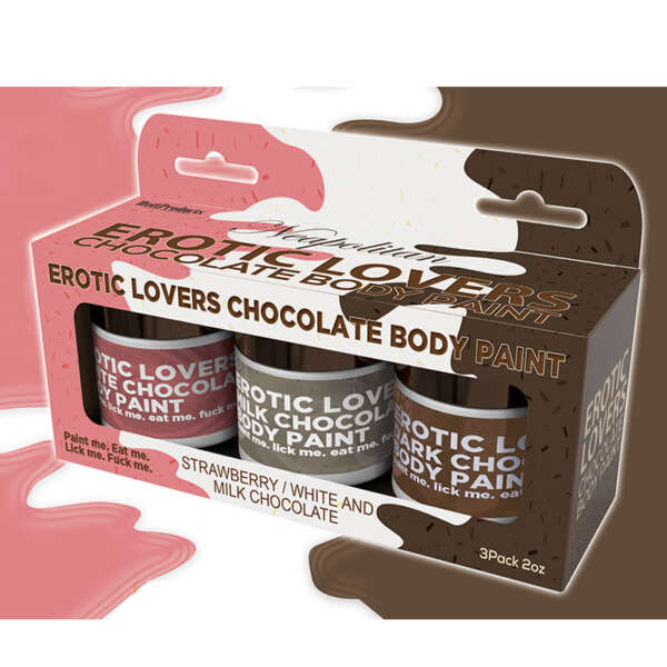 Erotic Choc Body Paints White/Choc&Straw