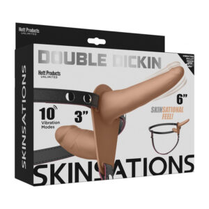 Skinsations Double Dickin Strap On W/Har