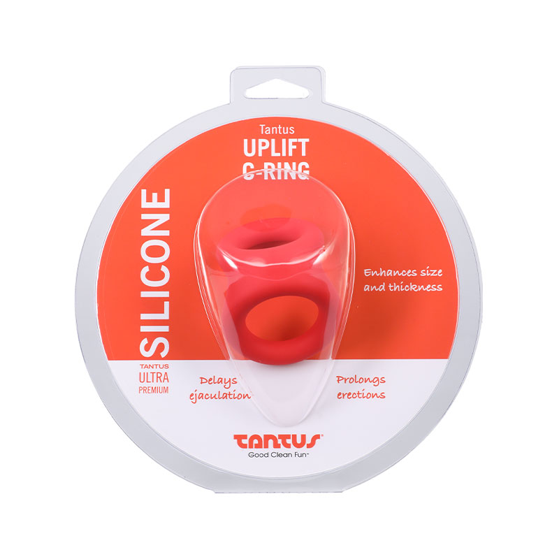 Tantus Uplift C-Ring Crimson
