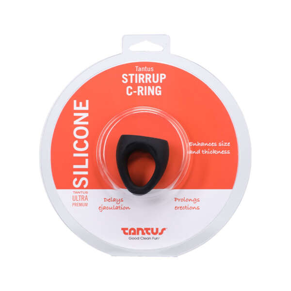 Tantus Stirrup C-Ring CockBallSling Onyx