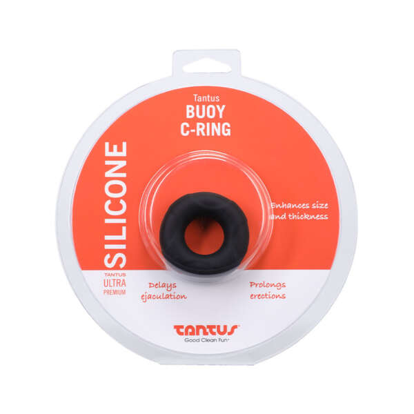 Tantus Buoy C-Ring Medium Onyx