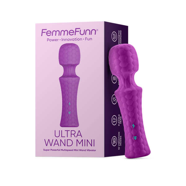 FemmeFunn Ultra Wand Mini Vibrator Purpl