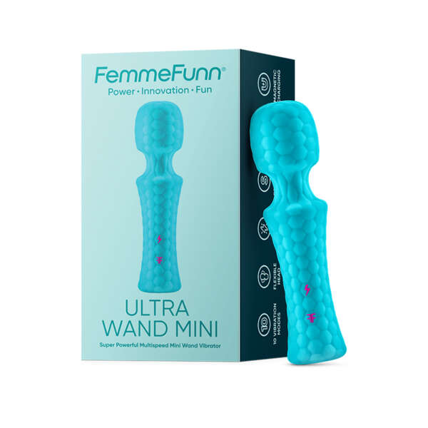 FemmeFunn Ultra Wand Mini Vibrator Turq