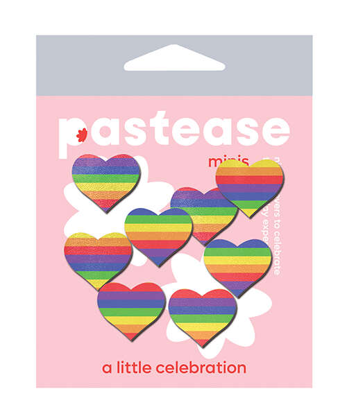 Pastease Mini Rainbow Heart - Pack of 8 O/S