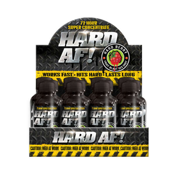 Hard AF Male Enhancement Shot 12/Display