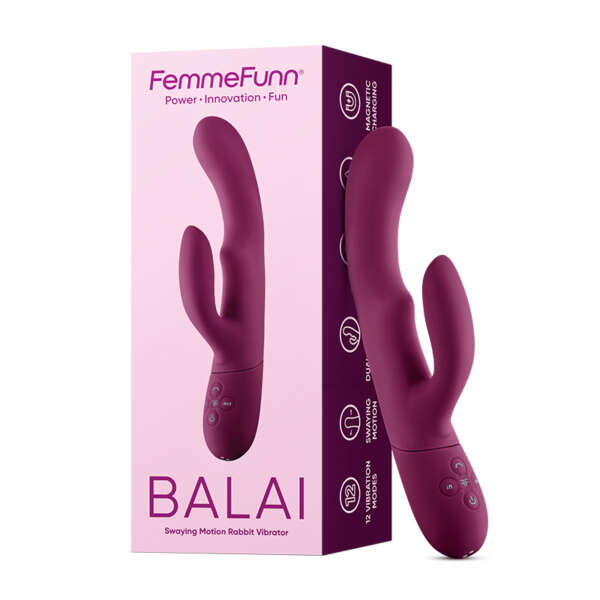 FemmeFunn Balai Vibrator Dark Fuchsia