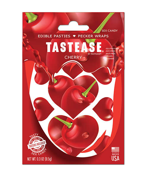 Pastease Tastease Edible Pasties & Pecker Wraps - Cherry O/S
