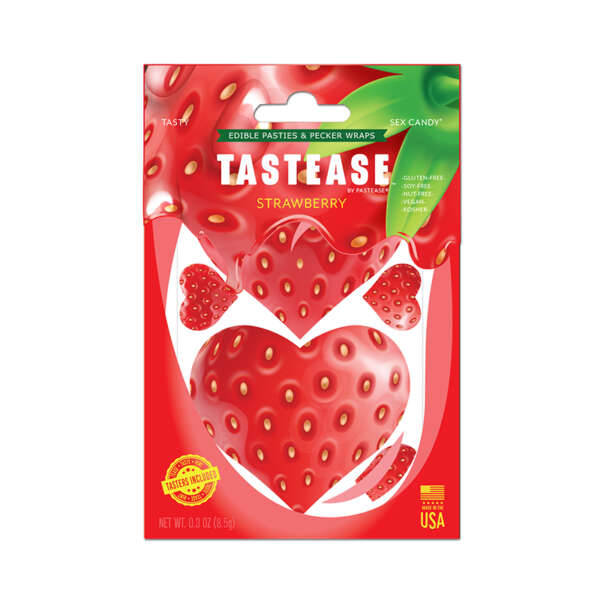 Tastease StrwbrryCndy EdblePsty PckerWrp