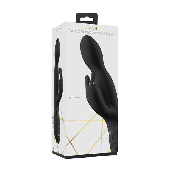 VIVE NIVA Rabbit Vibrator Black