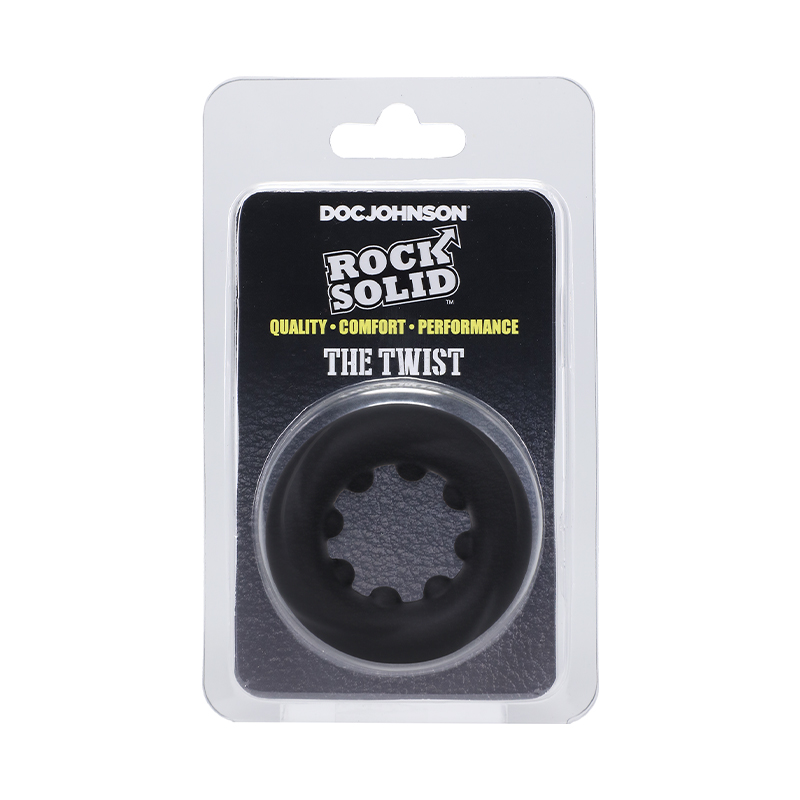 Rock Solid The Twist Silicone C-Ring Bk