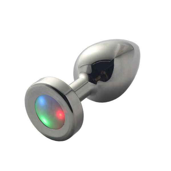 Ple'sur LED Light-Up Metal Anal Plug Sml