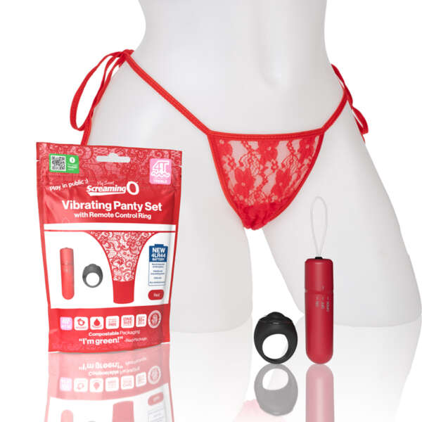 Screaming O My Secret 4T Panty Vibe Red