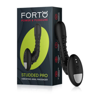 Forto Studded Pro Vibr Anal Massager Blk