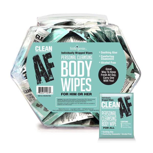 Clean AF Body Wipes DP/96 Fishbowl