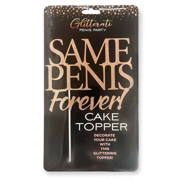 Glitterati Same Penis Forever CakeTopper