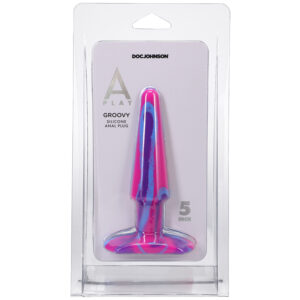 A-Play Groovy Sili Anal Plug 5in Berry