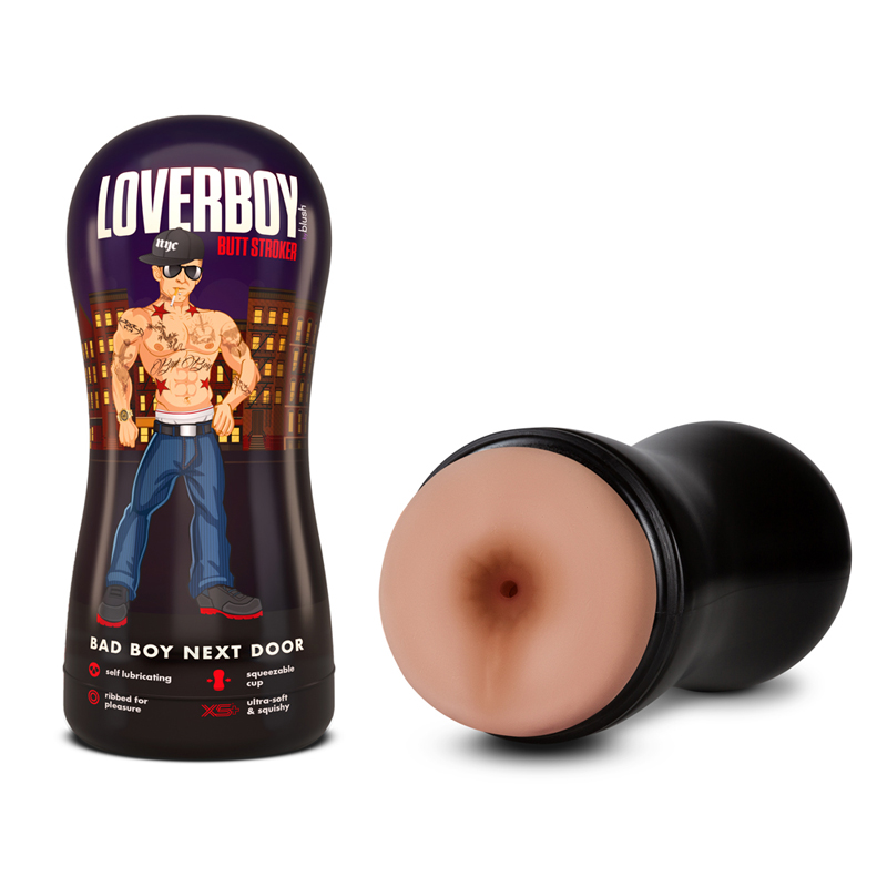 Loverboy Bad Boy Self Lube Stroker Beige