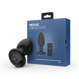 Nexus Tornado Anal Plug w/Remote Black