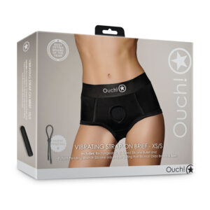 Ouch Vibr Strapon Brief XS/S Blk
