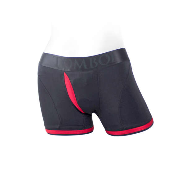 SpareParts Tomboii Nylon Boxer BlkRed S