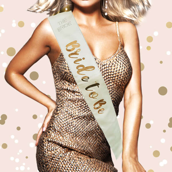 Bride to Be Sash - Rose Gold