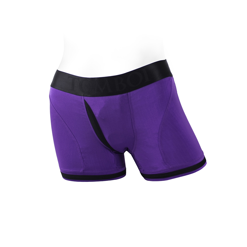 SpareParts Tomboii Nylon Boxer PurBlk S