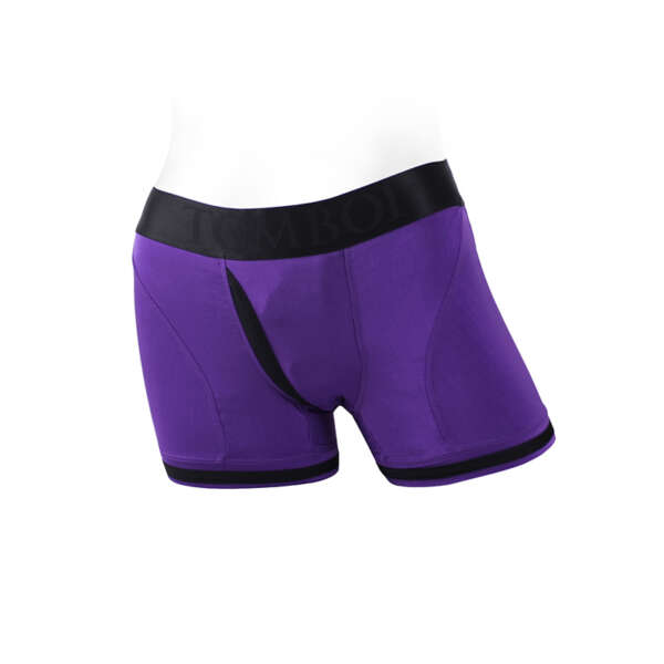 SpareParts Tomboii Nylon Boxer PurBlk XL