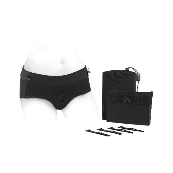SpareParts Bella CleavBootyShort Blk 5XL