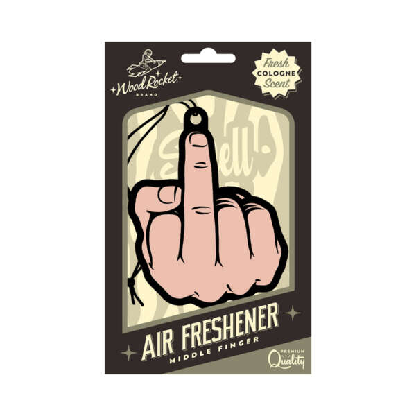 Wood Rocket Air Freshener Mid Finger Pea