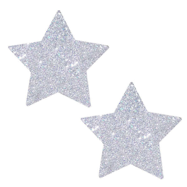 Neva Nude Pasty Starry Silver Glitter