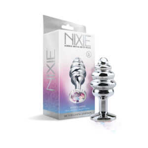 Nixie Ribbed Metal Butt Plug Honey Dip S