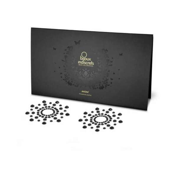 Mimi Rhinestone Pasties Circles Black